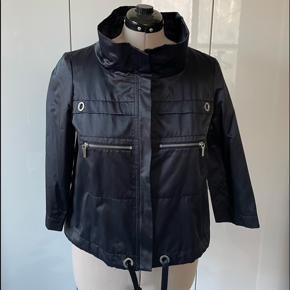 Nine West Short Jacket 3/4 Sleeves Color-Black Size- Medium NWOT
